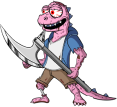 Spike Zombie Character